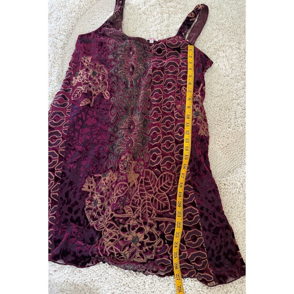 JOHNNY WAS velvet mini dress women's size L - Picture 4 of 8